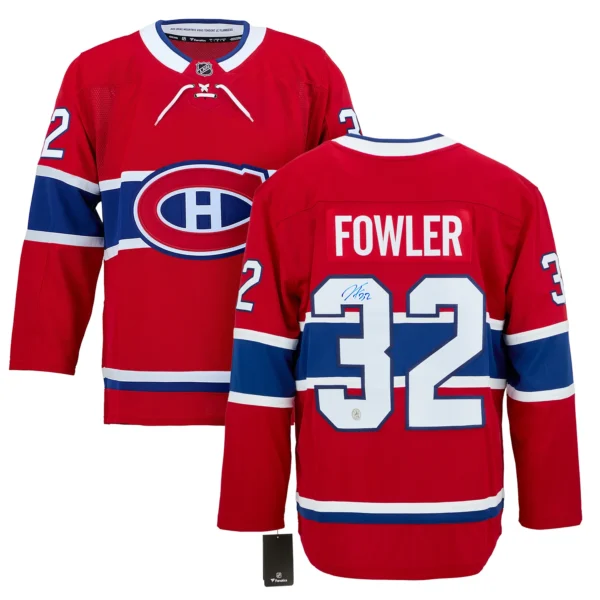 Jacob Fowler Autographed Montreal Canadiens Fanatics Breakaway Jersey
