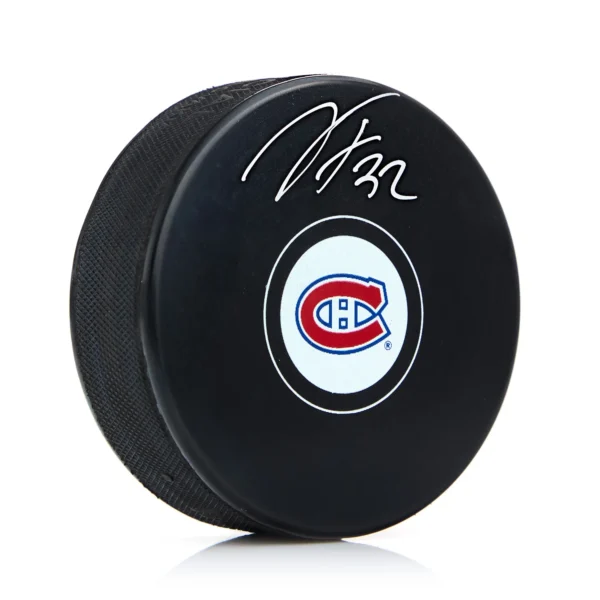 Jacob Fowler Autographed Montreal Canadiens Hockey Puck