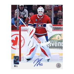 FOWJ-MTL-31A-0001 Jacob Fowler Autographed Montreal Canadiens 8x10 Rookie Photo