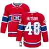 Lane Hutson Autographed Montreal Canadiens Red Fanatics Premium Jersey