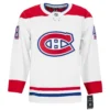 Lane Hutson Autographed Montreal Canadiens White Fanatics Premium Jersey