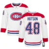 Lane Hutson Autographed Montreal Canadiens White Fanatics Premium Jersey