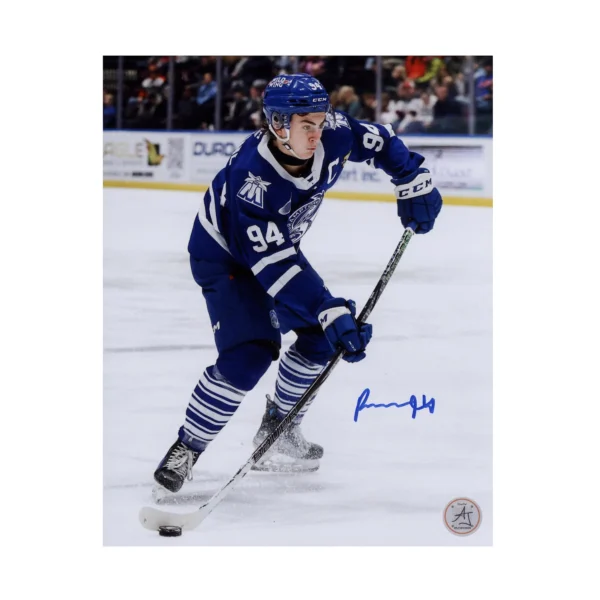 Porter Martone Autographed Brampton Steelheads 8x10 CHL Photo