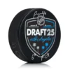 Porter Martone Autographed 2025 NHL Entry Draft Puck with 6th Pick Inscription