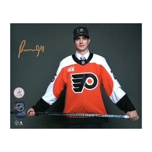 Porter Martone Autographed Philadelphia Flyers 8x10 NHL Entry Draft Photo