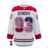 Ivan Demidov Autographed Montreal Canadiens Profile Pop Art Jersey #'d /25