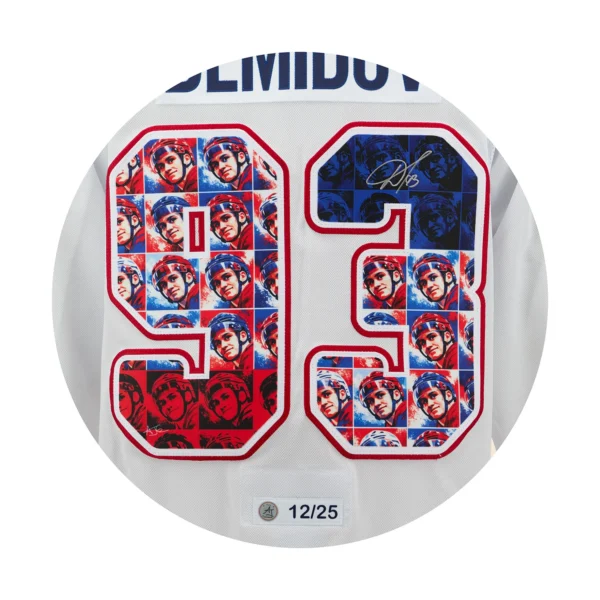 Ivan Demidov Autographed Montreal Canadiens Profile Pop Art Jersey #'d /25