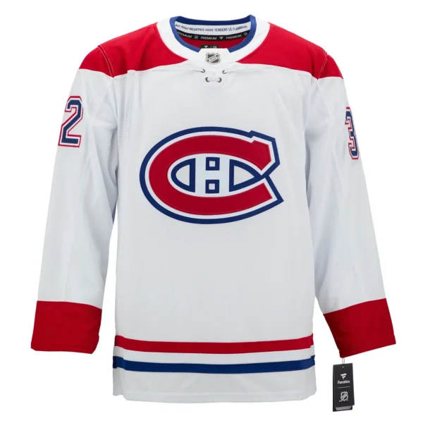 Jacob Fowler Autographed Montreal Canadiens Fanatics Premium Jersey
