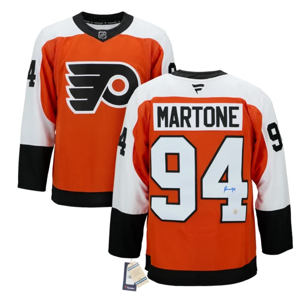Porter Martone Autographed Philadelphia Flyers Fanatics Premium Jersey