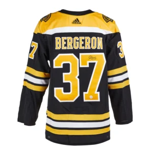 Patrice Bergeron Autographed Boston Bruins Adidas Adizero Jersey