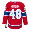 HUTL-MTL-01A-001 Lane Hutson Autographed Montreal Canadiens Fanatics Premium Jersey