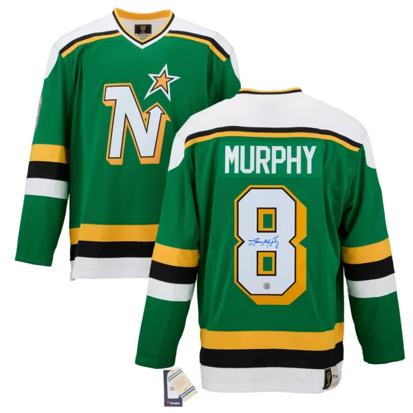 Larry Murphy Autographed Minnesota North Stars Fanatics Breakaway Throwback Jersey